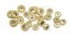 Chamois Buffing Wheels  <br> 3/4" 3 Ply Unstitched Metal Hub <br> 12 Pieces